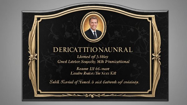 "plaque funéraire moderne : personnalisation et durabilité assurées"